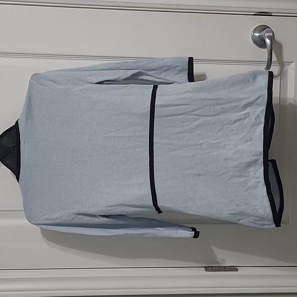 💲1️⃣ Liz Lange Maternity Light Blue Knit Cardigan Cotton/Rayon Blend Sz Small - Picture 4 of 8